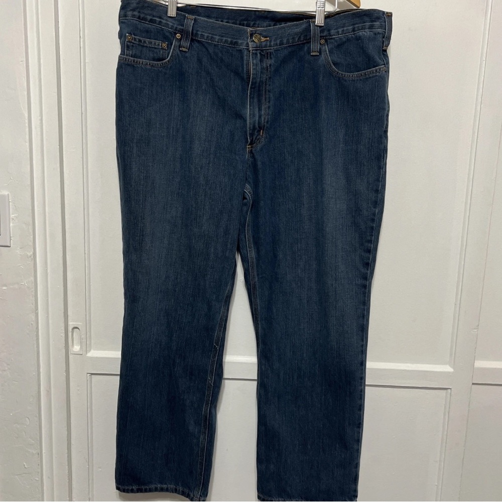 Carhartt Men's Relaxed Fit Dark Blue Jeans